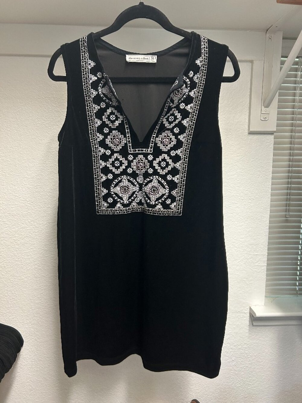 Abercrombie & Fitch Velvet Black Dress